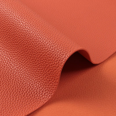 Custom Lychee Soft PVC Leer Voor Tassen Imitatie Cotton Velvet Bottom Stof