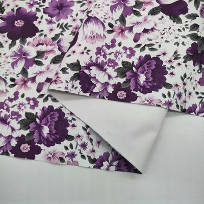 Gedrukt Kleurrijke bloemen PVC PU Synthetisch nepleermateriaal