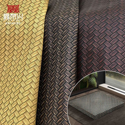 Pvc Big Mat Weave Pattern Kunstmatig Synthetisch Lederen Verpakking Portemonnee Doos Schoenen Notebook Fake Lederen Stoffen