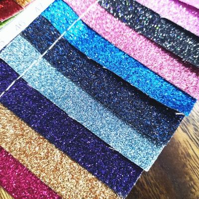 Groothandel PU Glitter Poeder Korrel Synthetisch Lederen Portemonnee Case Schoenen Notitieboek Lederen Stof