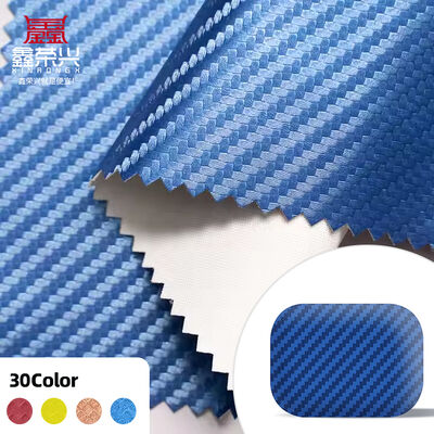 Waterdicht elastisch PU koolstofvezel synthetisch leer voor kleding Telefoongehelden Hersens Dozen Duurzaam nepleer ambachtelijk kledingstuk