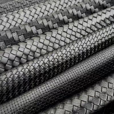 0.6mm PVC synthetisch leer geïmprimeerd geweven leer patroon voor autostoeltje