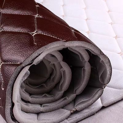 Voetmatten voor auto's PVC Fake Leer Materiaal Diamant Borduurwerk PVC Spons Leer