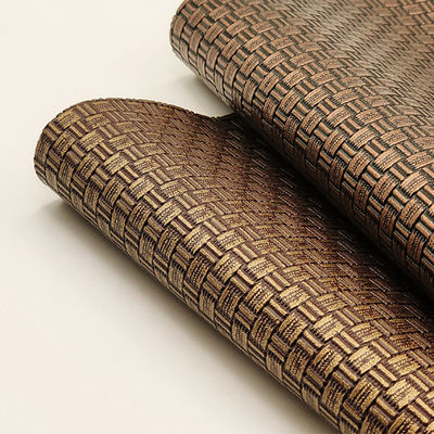 Verpakkingszak Vervalste leerprojecten PVC gebreide antieke messing weefsel