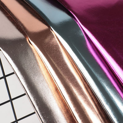 0.5mm Laser Engrave PU Leer Eco Friendly Metal Glanzend PU Leer