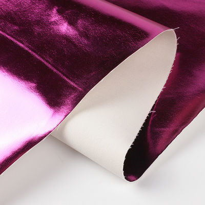 0.5mm Laser Engrave PU Leer Eco Friendly Metal Glanzend PU Leer