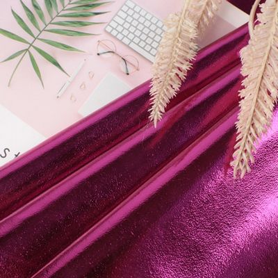 0.5mm Laser Engrave PU Leer Eco Friendly Metal Glanzend PU Leer