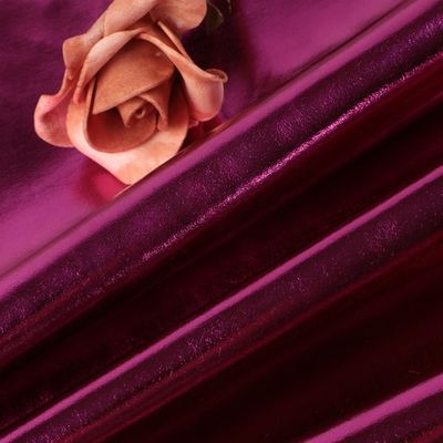 0.5mm Laser Engrave PU Leer Eco Friendly Metal Glanzend PU Leer