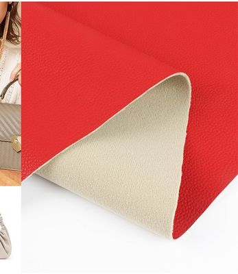 Handtas Lychee PU Fake Leather Stof op basis van water oplosmiddelvrij PU leer