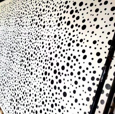 Polka Dot PU Faux Leer Zachte Borstel Onderkant Polyurethane Stof Leer