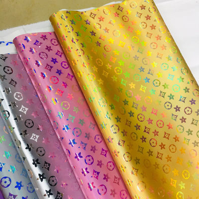 Handtas Laser Engravure PU Leer Kleurrijke Pentagon Flower Kunstleer PU