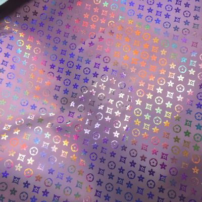 Handtas Laser Engravure PU Leer Kleurrijke Pentagon Flower Kunstleer PU