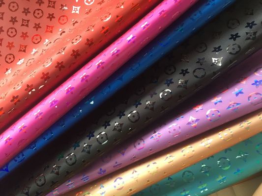 Handtas Laser Engravure PU Leer Kleurrijke Pentagon Flower Kunstleer PU