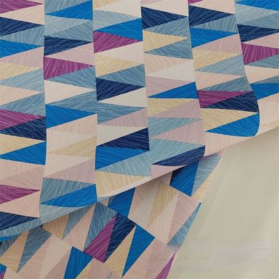 0.8mm Kleurrijk Geometrisch Ontwerp PVC Leer Voor Handtas Verpakkingsdoos Telefoonhoes Decoratie Gebruik