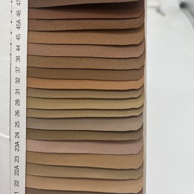 0.5mm ademend polyurethaan PU leer voor schoenen Pinhole Pigskin Patroon