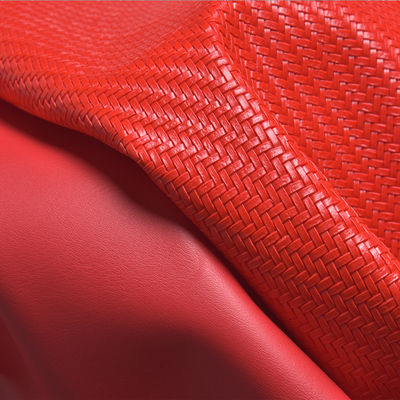 1.2mm Straw Mat Woven Pattern PVC Lederen mode handtas huis decoratie schoenen materiaal