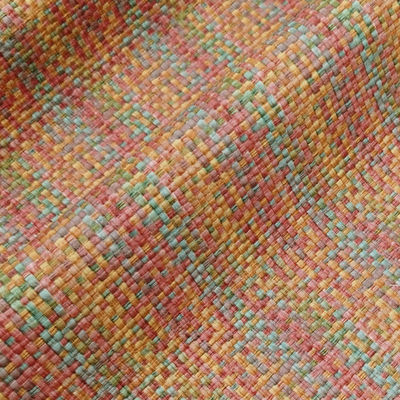 0.8mm PVC-leer voor tassen Gedrukt regenboog geweven nepleerstof