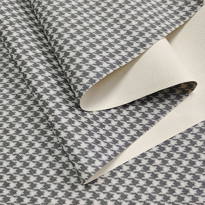 Klassieke Houndstooth Fake Lederen Stoffenzakken PVC Geprinte Lederen