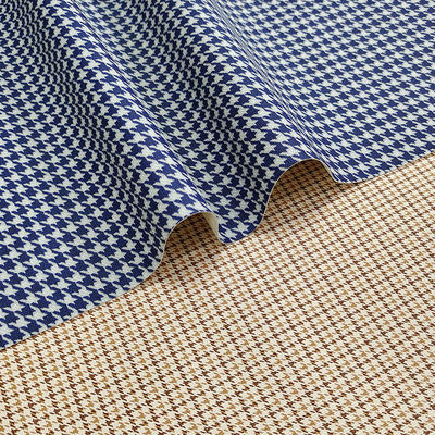 Klassieke Houndstooth Fake Lederen Stoffenzakken PVC Geprinte Lederen