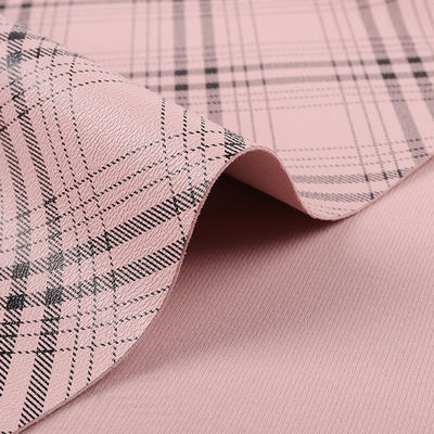 Tassen Plaid gestreepte gedrukte PVC faux leerstof kunstmatig krasbestendige
