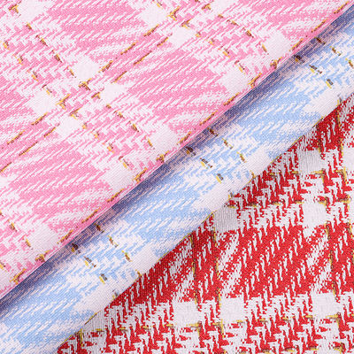 0.7mm synthetisch pvc-leer voor zakken gedrukt goud draad rooster