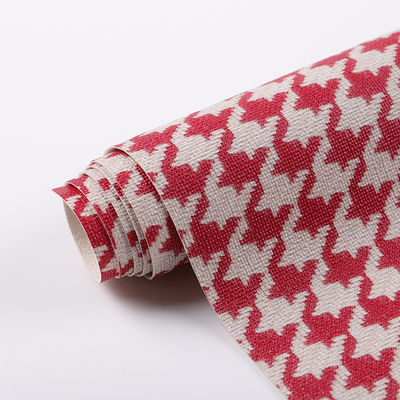 Houndstooth PVC-leer voor zakken