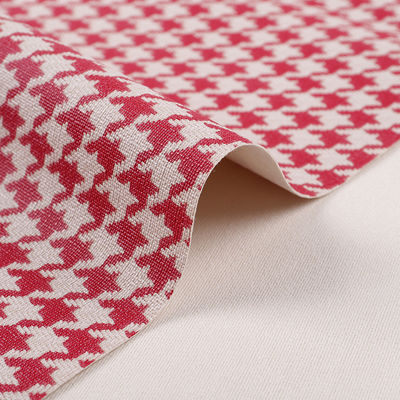 Houndstooth PVC-leer voor zakken