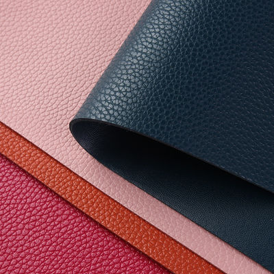 Dubbelzijdig lychee PVC-leer voor tassen / tafelmat Eco-vriendelijk