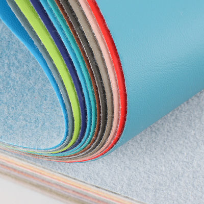 0.8 mm Dikte Fijn gegraind geborsteld PVC-leer met een stofondersteuning voor meubels