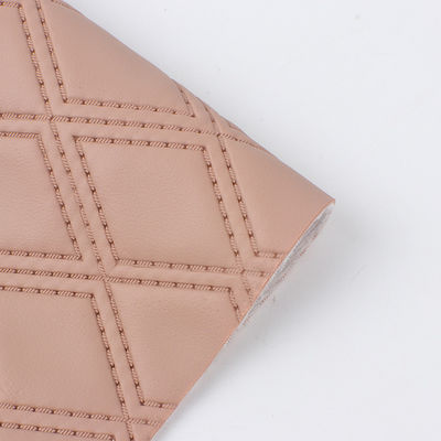 Zacht geborduurd geborduurd diamant geweven decoratief PVC kunstleer