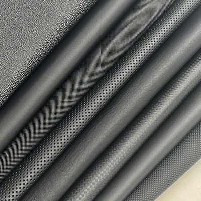 PVC reliëf Diverse Litchi Punch Pinhole Textuur Kunstmatig Synthetisch Leer voor Stoel Sofa Auto Voet Kunstleer