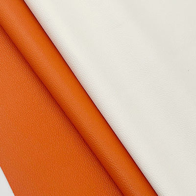 Fabriek Groothandel PVC 0,6 mm Litchi Textuur Valse leer Gedrukt kunstmatig synthetisch leer voor autostoeltje Voet decoratief