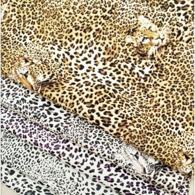 Groothandel Pvc Leopard Geprinte kunstmatige leder voor tas Notebook telefoon Schelp tafelmat Fake lederen stof
