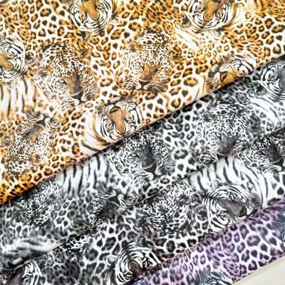 Groothandel Pvc Leopard Geprinte kunstmatige leder voor tas Notebook telefoon Schelp tafelmat Fake lederen stof