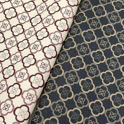 PVC vierblaadje klaver gedrukte stijl synthetisch kunstleer voor zak verpakking notebook telefoon schelp nep leerstof