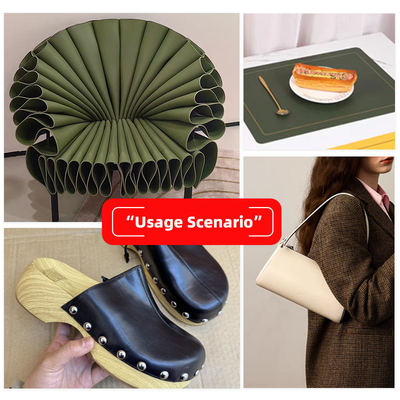 PVC Litchi Grain Double Face Synthetisch Fake Leather Materiaal Gedrukt Waterdicht voor Tas Tafelmat Gordel Decoratieve Doeleinden