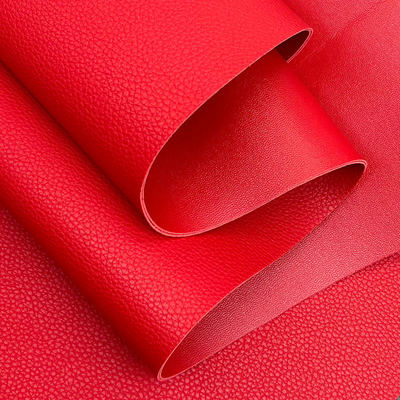 PVC Litchi Grain Double Face Synthetisch Fake Leather Materiaal Gedrukt Waterdicht voor Tas Tafelmat Gordel Decoratieve Doeleinden