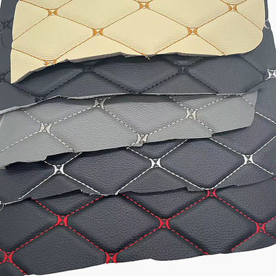 Aangepaste PVC-borduurwerk Gewatteerd Synthetisch Leer 6.0mm Polyurethaanschuim voor Autostoelbekleding Sofa Kunstleer Stof