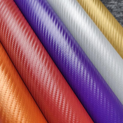 Heldergekleurde kunstleer met imitatie koolstofvezelnerf PVC kunstleer Schoenen Kussen Auto Interieur Decoratieve Stof