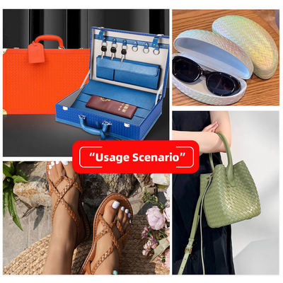 PVC Geweven Reliëfpatroon Synthetisch Kunstleer voor Sofa Tas Stoel Autostoel Portemonnee Decoratie Riem Kunstleer Stof