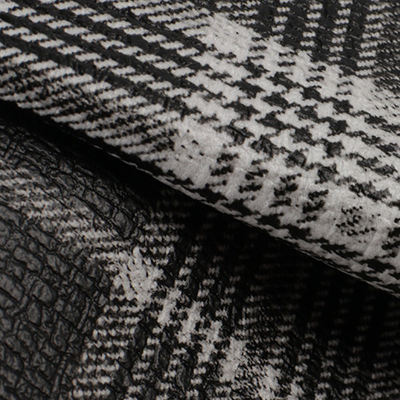 PVC Tech Stof Schots Plaid Patroon Kunstmatig Synthetisch Lederen Sofa Bag Schoenen Autostoeltjes Gordel Fake Lederen Stof