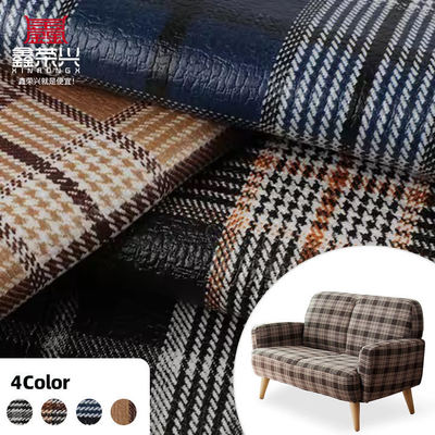 PVC Tech Stof Schots Plaid Patroon Kunstmatig Synthetisch Lederen Sofa Bag Schoenen Autostoeltjes Gordel Fake Lederen Stof