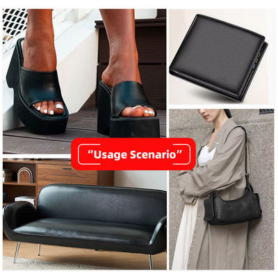 Groothandel Dubbel Geborstelde Achterkant PVC Diverse Reliëfpatronen Kunstmatig Synthetisch Leer voor Tassen Sofa Kunstleer Materialen