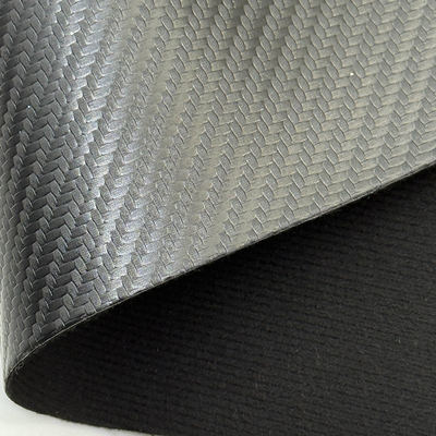 1.1mm dik koolstofvezel pvc synthetisch leer geïmprimeerd nep leer materiaal voor bekleding auto rugzak portemonnee zak gordel sofa