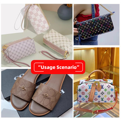 Waterdicht gedrukt PVC-vervalsleder voor tassen en ambachten