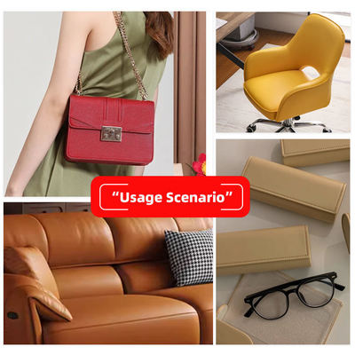 PVC gebreide lederstof 0,6 mm dik voor meubels en auto-stoffering