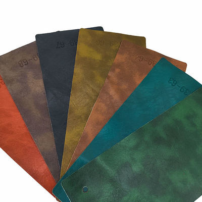 PVC gekke paarden olie was vals leer voor meubels 54 inch breed