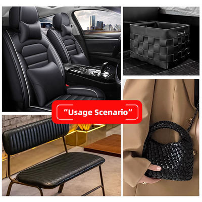 PVC geweven reliëf kunstleer voor meubelstoffering