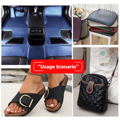 PVC synthetisch lederen weefsel met graanpatroon voor autostoelen en meubels