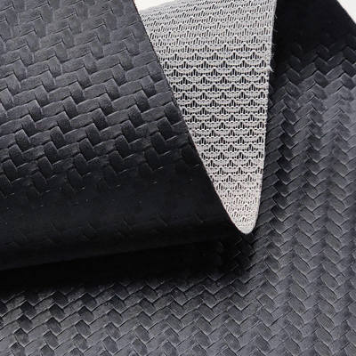 PVC Carbon Fiber Grain Leer voor Automatten en Meubels